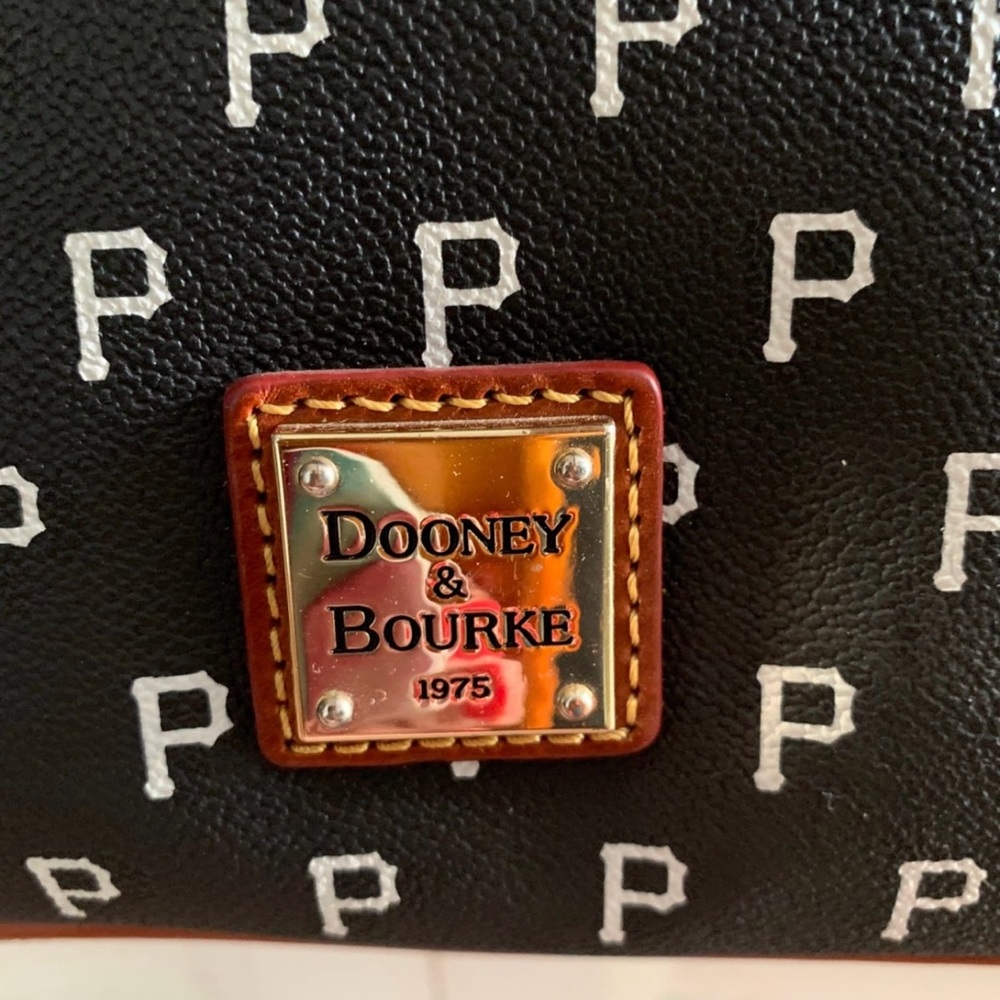 Dooney & Bourke Black and Brown Signature P Crossbody - Picture 2 of 9